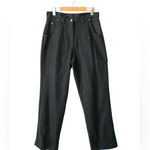 Woolrich Charcoal Gray lined  Wool Pants Trouser sz 16